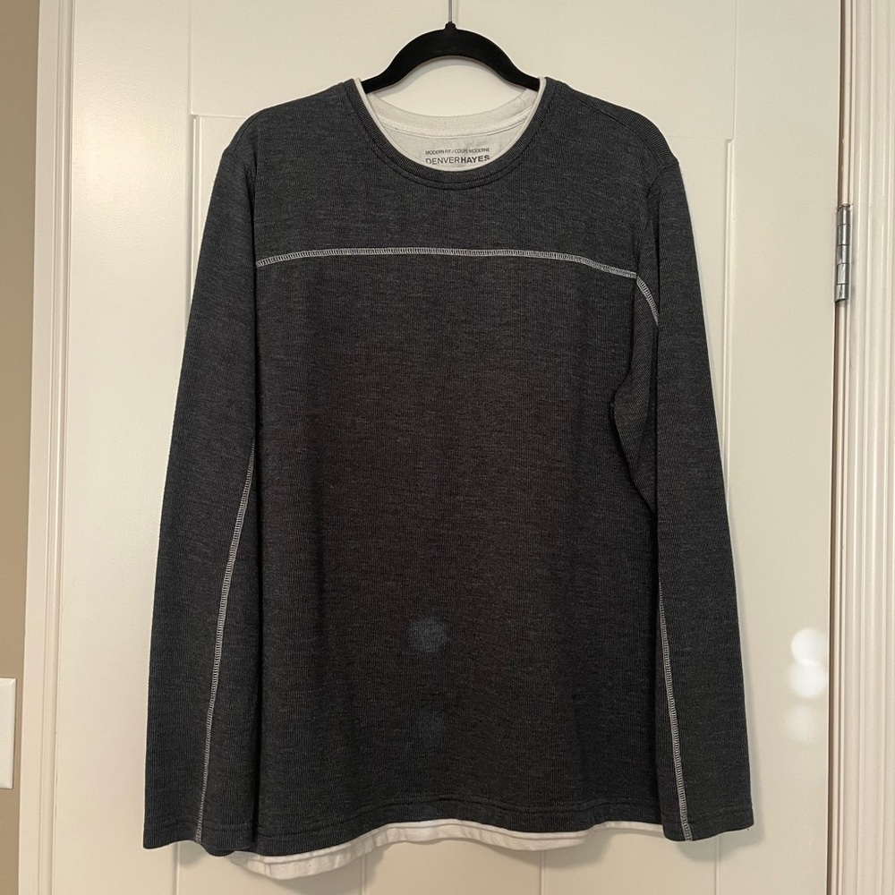 Denver Hayes Charcoal Long Sleeve Tee